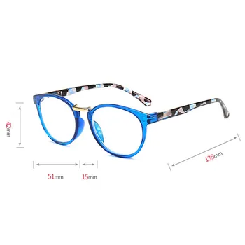 Ahora Ženske 2021 Obravnavi Očala Dioptrije Jasno Objektiv Presbyopia Eye Glasses Moških Retro Krog Cvetlični Očala +1.0+1.5+2.0+2.5+3.0