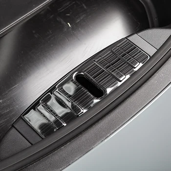 Iz nerjavečega Jekla Sprednji Prtljažnik, Pokrov Plošče Trim Zaščitnik Tesla Model 3, Premium Trajne