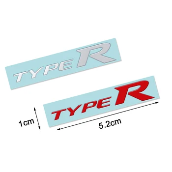 Avto Styling 3D TYPER TIP R Racing Pismo Logo Grb Značko Nalepko Nalepko za HONDA Mugen Auto Notranje opreme Pribor