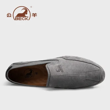 Beck novo priljubljeno prst podplat priložnostne čevlji pravega usnja zgornjega moccasin priročno loafers vožnjo čevlji