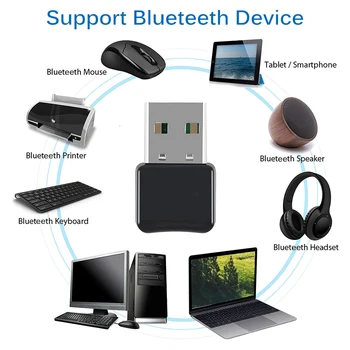 Več Priključkov USB, Bluetooth Dongle Adapterja 5.0 Bluetooth Glasbe, Audio Sprejemnik Oddajnik Za PC Zvočnik Miška za Prenosni računalnik