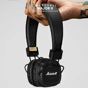 Marshall VEČJIH II Bluetooth Brezžične Slušalke Brezžične Slušalke Globok Bas Zložljive Šport Gaming Slušalke z Mikrofonom