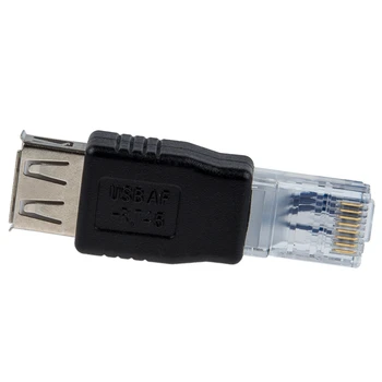 Ženski USB A Moški Ethernet RJ45 Vtič Napajalnika Nova