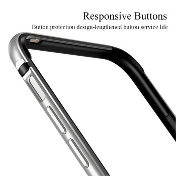 Odbijača Primeru Za iPhone Mini 12 11 Pro Max 12Pro 11Pro XR X XS Luksuzni Aluminij Metal Silikona, Telefon, Frame Črno Modra Dodatki
