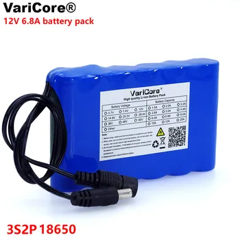 VariCore 12 V 6800 Mah Prenosni Super 18650 Polnilna Litij-Ionska baterija zmogljivosti CCTV Kamera Spremlja DC 12,6 V 6.8 A