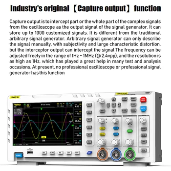 FNIRSI-1014D Dva V Enem Dual Channel Vhod Signal Generator Namizje Oscilloscope 1GSa/s frekvenco Vzorčenja 1 GB za Shranjevanje Oscilloscope