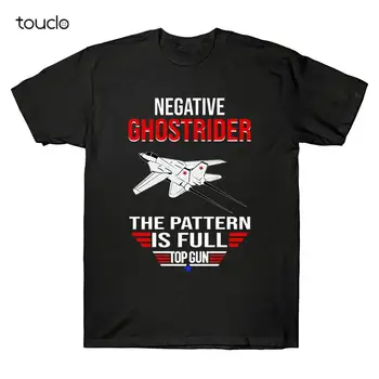 Negativne Ghostrider Vzorec Je Polno - Top*Pištolo Film Križarjenje F14 moška Majica s kratkimi rokavi