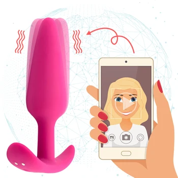 Bluetooth APP Analni Čep, Vibrator Glasbeni Video Nadzor Sex Igrača za Odrasle Moške Prostate Masaža Ženski Vibrator, Vibrator Butt Plug