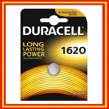 Duracell Original Gumb Baterije CR1620 Litijeva Baterija 3V Blister 1 Enota DL1620 Ura, Kalkulator Digitalni Bascula