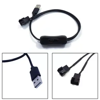 V 2 Način USB Za 4 Pin Adapter Pretvornik-Kabel Ventilatorja Podaljšek Adapter Skladu Primeru Adapterji Računalnik, Kabel za Računalnik, Kabel za RAČUNALNIK Ventilator Y5T2