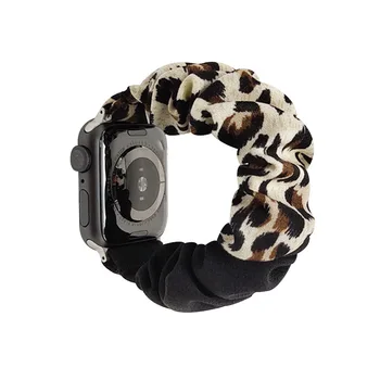Scrunchie, Elastični Trak za Apple Watch Band Series7 45mm 41mm za iwatch SE 6 5 4 correa 38 mm 40 mm 42mm 44 Zapestnica Watchband