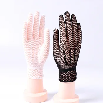 Očesa čipke rokavice pet prstov seksi dihanje votlih ženske črna roka nogavice nočni klub bonton ples prst rokavice