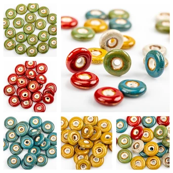 21# 20pcs Mir Sponke DIY Keramične kroglice DIY Beading Kakovost Keramike kroglice 20pieces/veliko #A122B