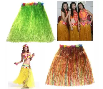 5PCS/set Plastičnih Vlaken Ženske Travo, Hula Krila Krilo Hawaiian kostume 60 CM Dame Oblačenja Up Praznično & Party Supplies