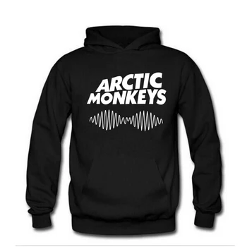 Arctic monkeys novo pismo printted Puloverji Nove Modne Moške Priložnostne Kapičastih Pulover Jesenski Oblačila ulične sweatshirts