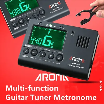 Aroma AMT-560 Električna Kitara Sprejemnik Metronom vgrajeni Mikrofon Z Pickup Kabel 6.3 Mm Za Violino Ukulele Električni Bas Univerzalni