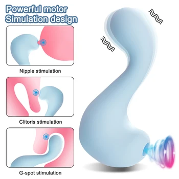 Klitorisa Sesanju Vibrator Za Ženske Klitoris Bedak Vakuumske Stimulator Dildo G-Spot, Vibratorji Ženskega Spola Igrače, izdelki za Odrasle 18