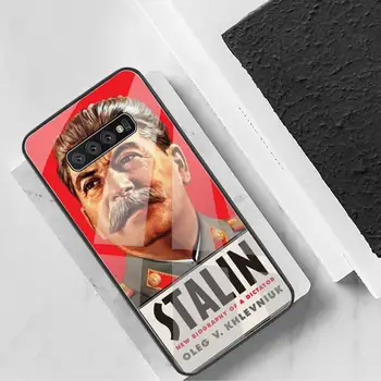 Stalin Sovjetske zveze TPU Črno Mehko Telefon Primeru Kaljeno Steklo Za Samsung S20 Plus S7 S8 S9 S10 Plus Opomba 8 9 10 Plus