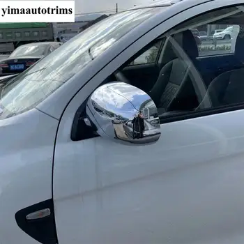 Rearview Mirror Pokrovi Okrasni Pokrov Trim ABS Chrome / Ogljikovih Vlaken Videz Zunanjosti Primerna Oprema Za Mitsubishi ASX 2020 2021