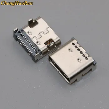 ChengHaoRan 1pcs/veliko 24 pin Tip C USB Ženski Priključek C micro USB napajalna vtičnica vtičnica Priključek za Polnjenje polnjenje Dock vmesnik Hot Plug