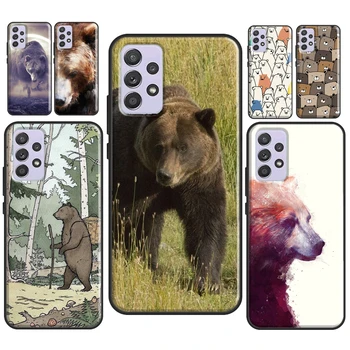 Grizzly Bear Za Samsung Galaxy A51 A71 A41 A31 A21S A20e A50 A70 A12 A32 A42 A52 A72 M31S Primeru Telefon