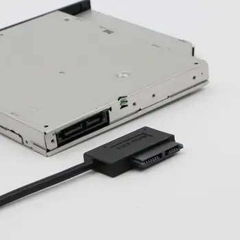 Slim SATA Kabel, USB 2.0 7+6 Zunanjega Napajanja Za Prenosnik SATA Adapter Pretvornik Podporo Okno Xp/7/8/10 Mac OS EM88
