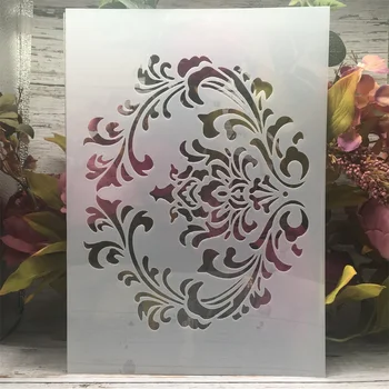 A4 29 cm Cvetlični Totem DIY Layering Matrice Stensko Slikarstvo Album Kolorit Reliefi Album Dekorativni Predlogo