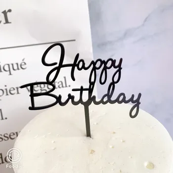 1pc Ustvarjalne Torto Dekoracijo Akril Happy Birthday Cake Pokrivalo za Happy Birthday Sladice Torta Dekor Rojstni dan Samorog Stranka
