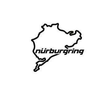 Nurburgring Avto Nalepke Mesto Države Zemljevid Vetrobransko steklo Rood Dekor Izmenljive AL444