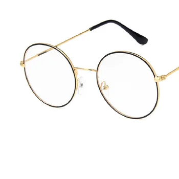Vintage Optičnih Očal Ženske Modra Svetloba Blokiranje Očala Moških Računalnik Anteojos Okvir Spektakel Krog Gafas Gaming Oculos