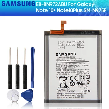 SAMSUNG Original Nadomestna Baterija EB-BN972ABU Za Samsung GALAXY Note 10+ Note10Plus SM-N975F SM-N975DS 3500mAh Telefon Baterija