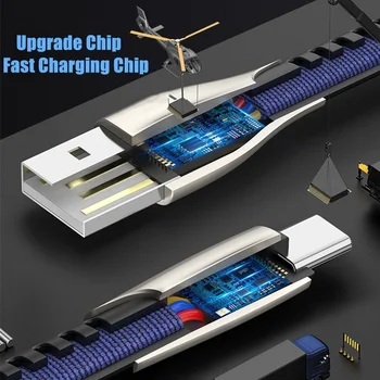 5A 2m USB Tip C Kabel Hitro Polnjenje Mobilnega Telefona USB-C Polnilnik Tipa C Podatkovni Kabel Za iPhone 11 X Samsung S20 Xiaomi Redmi Huawei