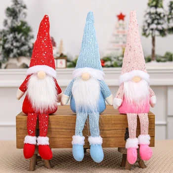 Božič Gnome Brezosebna Sequins Lutka Božično Dekoracijo Za Dom Božični Okrasek Cristmas Božič Darilo Navidad Novo Leto 2022