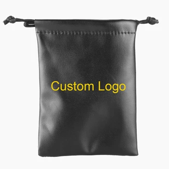 Mcllroy pasja torba/nakit/prstani/ogrlica/nakit zapestnica črna PU usnje vreča prilagodite svoj logotip na debelo trgovina 2019