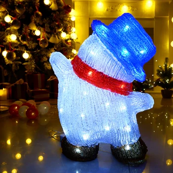 45 cm Božič Napihljivi Snežaka Lutka LED Nočna Lučka Slika Vrt Igrače Stranka, Božični Okraski Novo Leto 2021