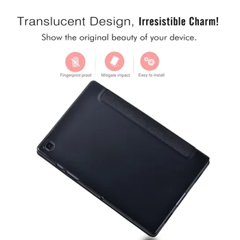 Tri-krat Flip Tablet Stojalo Ohišje za Samsung Galaxy Tab A7 2020 T500 T505 10.4/Tab 10.1 2019 T510 T515 PU Usnje+Kaljeno Film