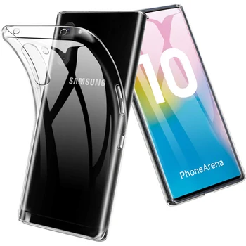 Prozoren Silikonski Primeru Telefon za Samsung Galaxy Note 10 Pro Plus, Lite Mehko TPU Jasno, Zadnji Pokrov SamsungNote10 10Plus 10Lite