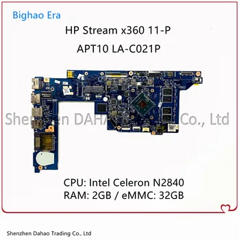 Za HP Stream X360 11-P 11-P010CA Prenosni računalnik z Matično ploščo APT10 LA-C021P Z Intel N2840 PROCESOR, 2 GB-RAM 32 G-izvajajo programe eMMC 794299-501 795736-501