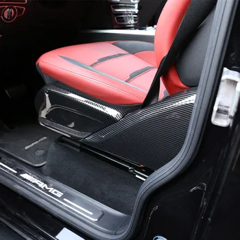 ABS Sijajni Črni Ogljikovih Vlaken Avto Sedežu Trim Plošče Pribor Za Mercedes Benz G Razred W463 2019-2020