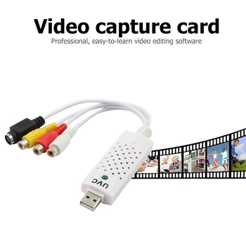 USB 2.0 Video Avdio zajem Kartico, Napravo VHS na DVD Adapter Pretvornik Analognega na Digitalni Diktafon za Zmago 10 8 7 Vista XP Linux