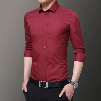 2021 novo Prilagodite moški majica dolg rokav prilagodite trak dolg rokav srajco A747 domov nositi črno sivo roza