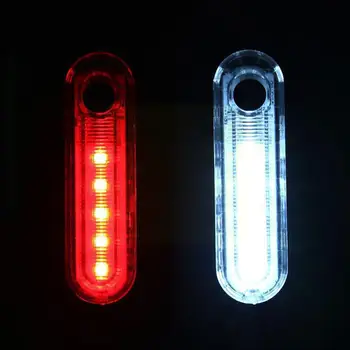 Kolo Rep Lahka, Ultra Svetla Rdeča Bela USB Polnilne Zadaj Nepremočljiva Rep LED Kolesarjenje na Prostem Žarnice Žarometov 4 Svetlobe N5Z2