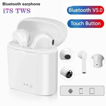 NOVO I7s TWS Bluetooth Slušalke Stereo Slušalka Brezžične Bluetooth Slušalke in-ear Slušalke za Vse Smart Phone Wireless Čepkov