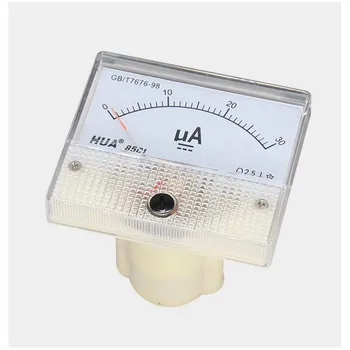 Kazalec DC mikro ampermeter DC 0-100uA 50uA 200uA 500uA Analogna Plošča AMP Tekoči Meter Ampermeter Merilnik Amperemeter 85C1