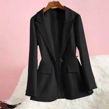 Jopič Žensk V Korejskem Slogu 2022 Modni Oblikovalec Obleko, Suknjič Dolg Rokav Elegantno Elegantno Urad Gospe Priložnostne Top Coat Plus Velikost
