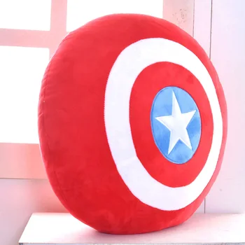 42cm Disney Marvel Avengers Cosplay Captain America ' s Shield Mehko Polnjene Blazino Junak Super Samta Peluche Igrače Darila za Otroke