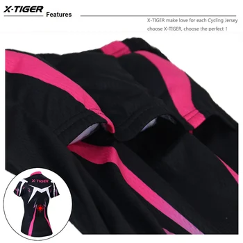 X-Tiger Dihanje Ženske Kolesarski Dres Quick-Dry Kolesarjenje Kolesarska Oblačila Poletje MTB Kolo Majica Mountian Kolesarska Oblačila