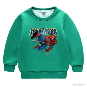 Spiderman, Disney otroška majica fashion Catoon Puloverju Dekle, Fant Obleke obleko z dolgimi rokavi