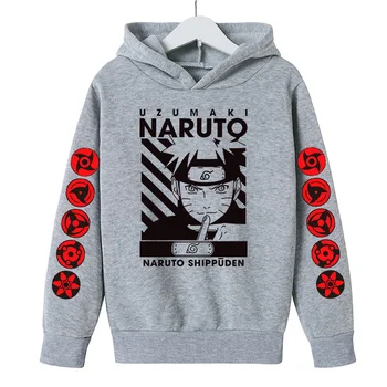 Narutoess Dekle Oblačila Ninja Otroško Plašč Obleka Fant Hoodie Jesenski Oblačila Otroci Majica Priložnostne tek Anime Sam