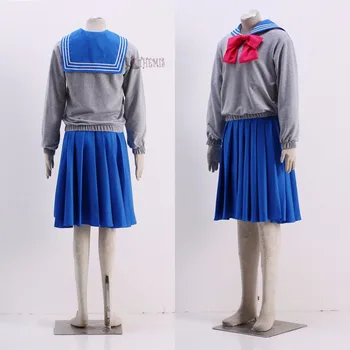 Athemis Anime Mornar Ami Mizuno / Mornar živo Srebro Kristalno Cosplay Kopalke po meri narejene šolo obleko